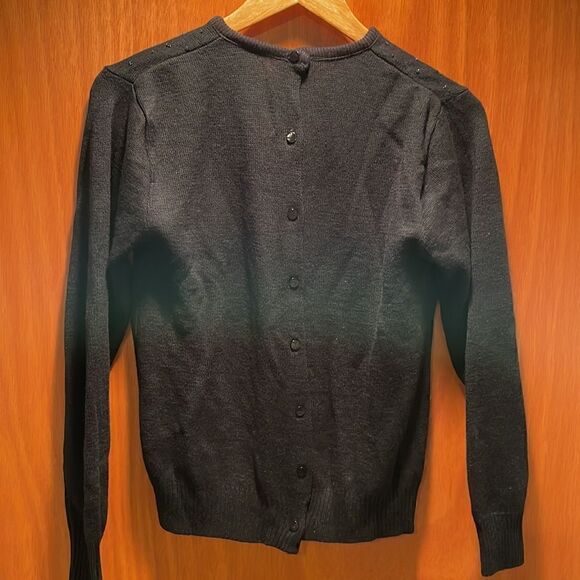 Amazing Beadwork Vintage Sweater with Buttoned Back - Picture 5 of 6